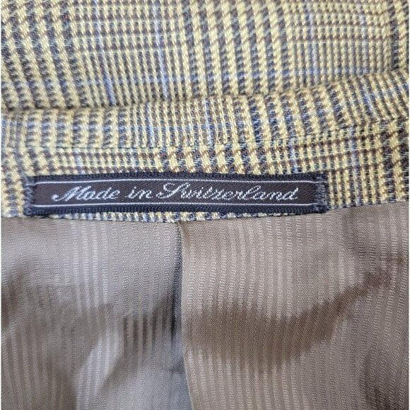 ERMENEGILDO ZEGNA SOFT Tan Linen Wool Mohair Blend 3 Button Blazer 50R - Picture 8 of 10